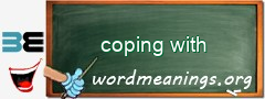 WordMeaning blackboard for coping with